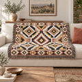 Southwestern Geometric Woven Blanket
