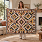 Southwestern Geometric Woven Blanket