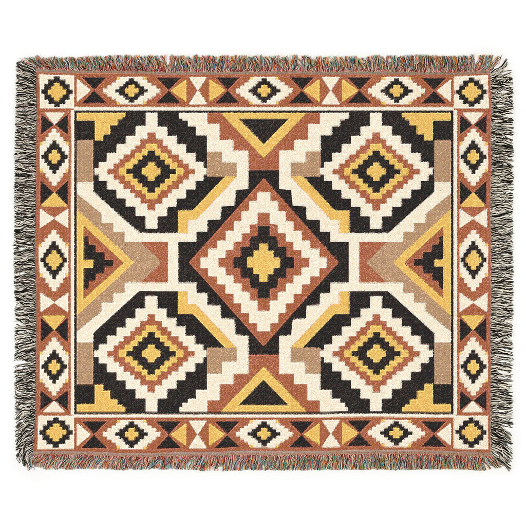 Southwestern Geometric Woven Blanket